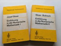 Einführung in die Numerische Mathematik 1 und 2 Stoer Saarbrücken-Dudweiler - Dudweiler Vorschau