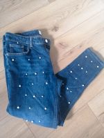 MANGO Mega schöne Perlen Jeans skinny Denim blau Gr. 38 Nordrhein-Westfalen - Tönisvorst Vorschau