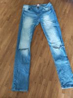 Jeans Gr 158 blau Mädchen Hose mit Löchern an den Knien Bayern - Penzberg Vorschau