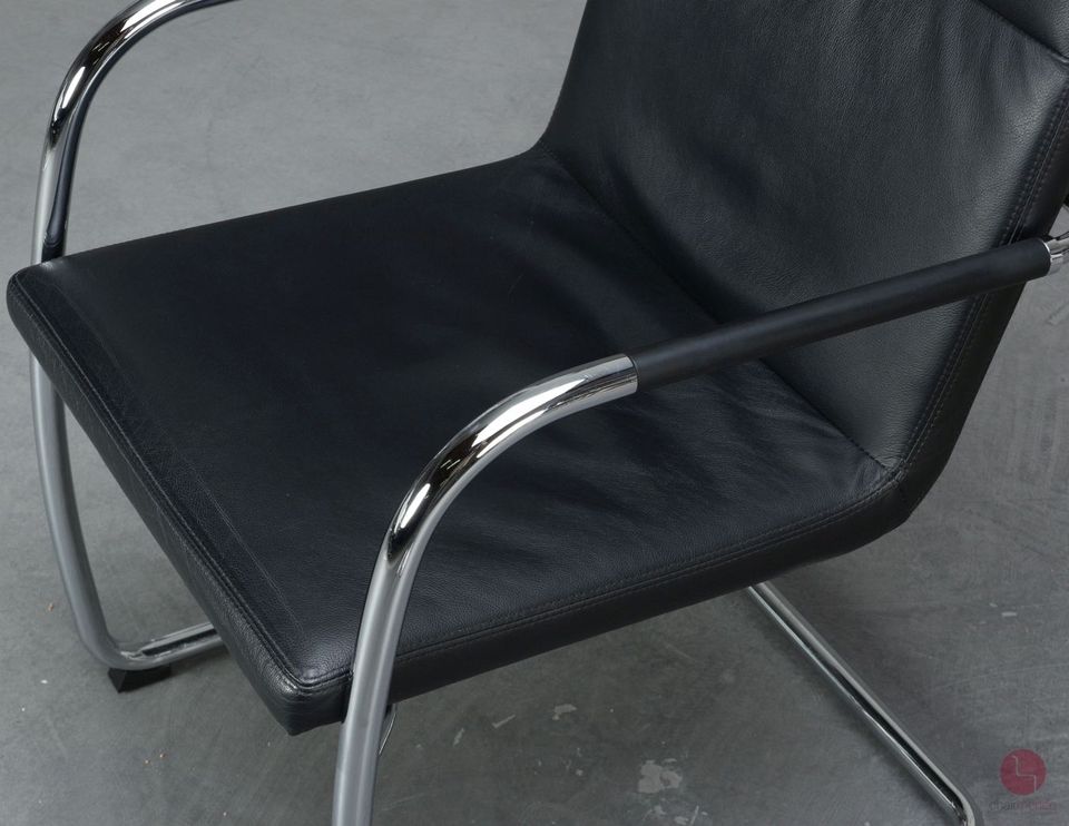 Thonet S61 Leder Freischwinger Bauhaus Stuhl Bürostuhl 1 von 6 in Würzburg