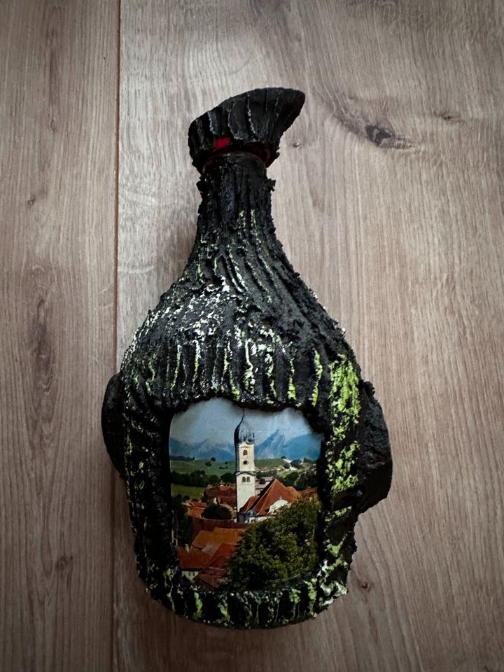 Vintage Gebirgs Enzian Baumstamm-Flasche Seebach in Herdecke