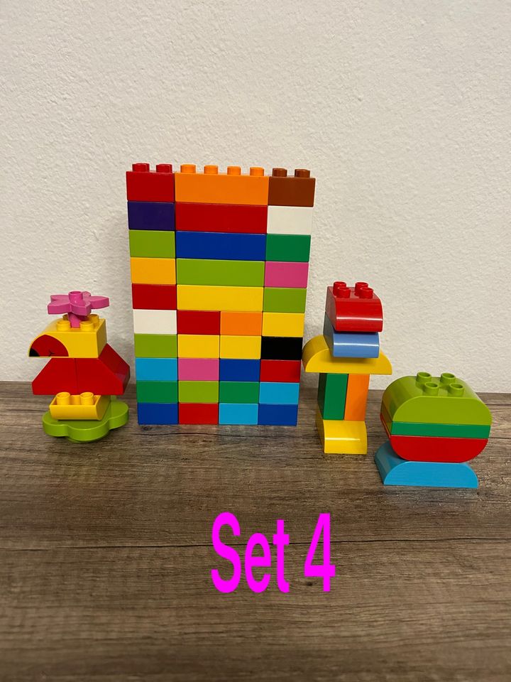 50 Lego Duplo Steine bunt 4er 8er flach Konvolut 4 Sets in Rahden