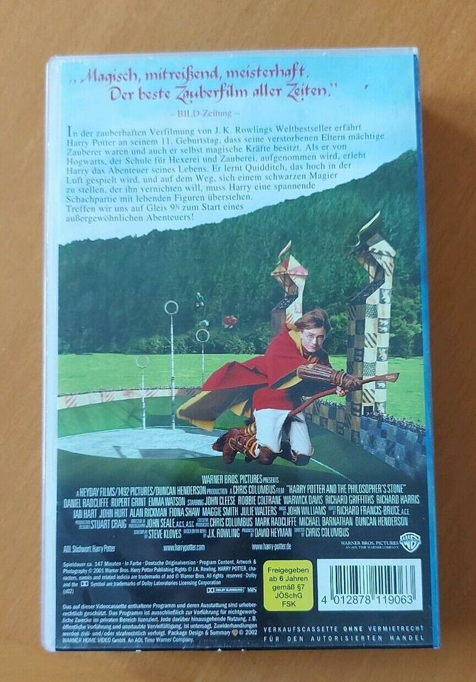 VHS Video Film Harry Potter und der Stein der Weisen in Wilhelmshaven