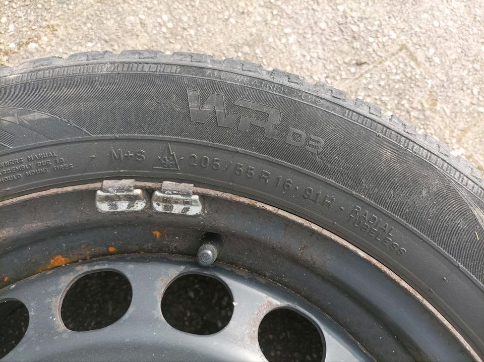 Nokian Autoreifen Winterreifen Reifen 205/55 R16 91H Stahlfelge in Altenberge