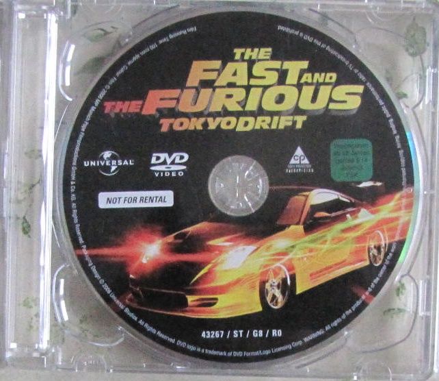 DVD ohne Cover und Hülle, Tokyo Drift für 50 Cent in Unterreichenbach