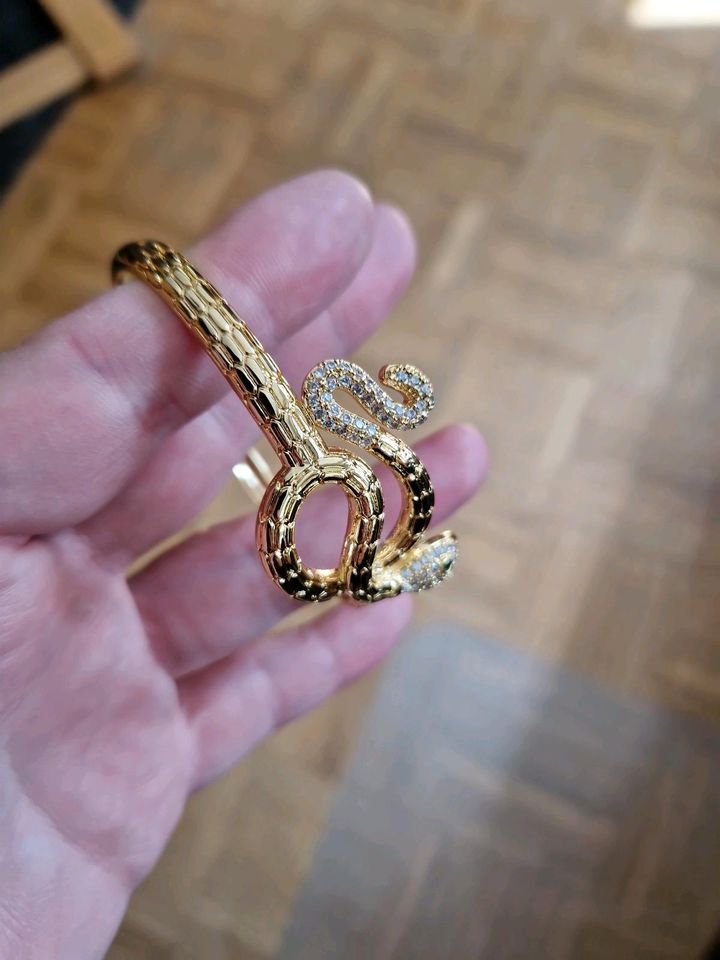 Schlange Messing armreif Gold Ornament orientalisch schmuck snake in Reutlingen