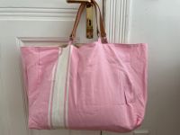 Neue Strandtasche / Shopper, rosa mit Lederhenkel aus Fouta-Stoff Hamburg-Nord - Hamburg Eppendorf Vorschau