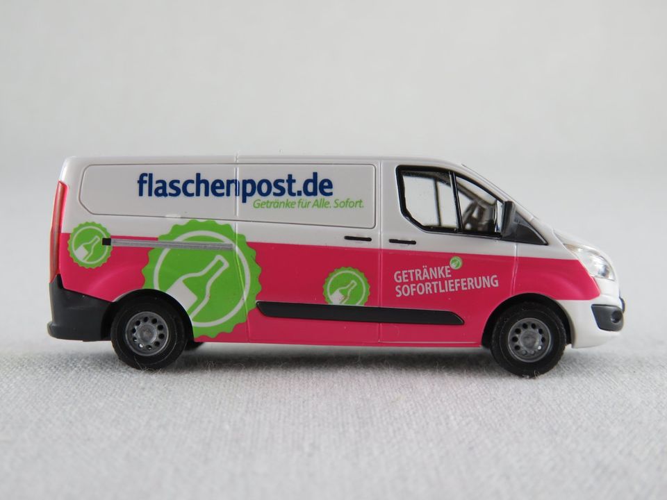 Busch 52437 Ford Transit Custom Kasten (2012) "Flaschenpost" 1:87 in Bad Abbach