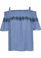 Bodyflirt Bluse Tunika Carmenbluse Gr. 46 blau NEU Saarland - Schiffweiler Vorschau