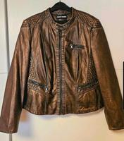 Schöne elegante Lederjacke Bronzebraun/ metallic Gr. 44-46 Gerry Rheinland-Pfalz - Katzenelnbogen Vorschau
