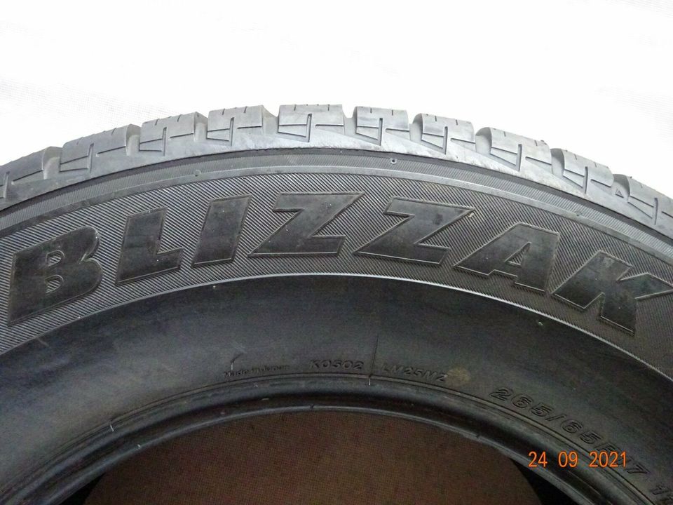 2x 265/65 R17 112H M+S Bridgestone Blizzak Gebraucht (114) in Waldshut-Tiengen