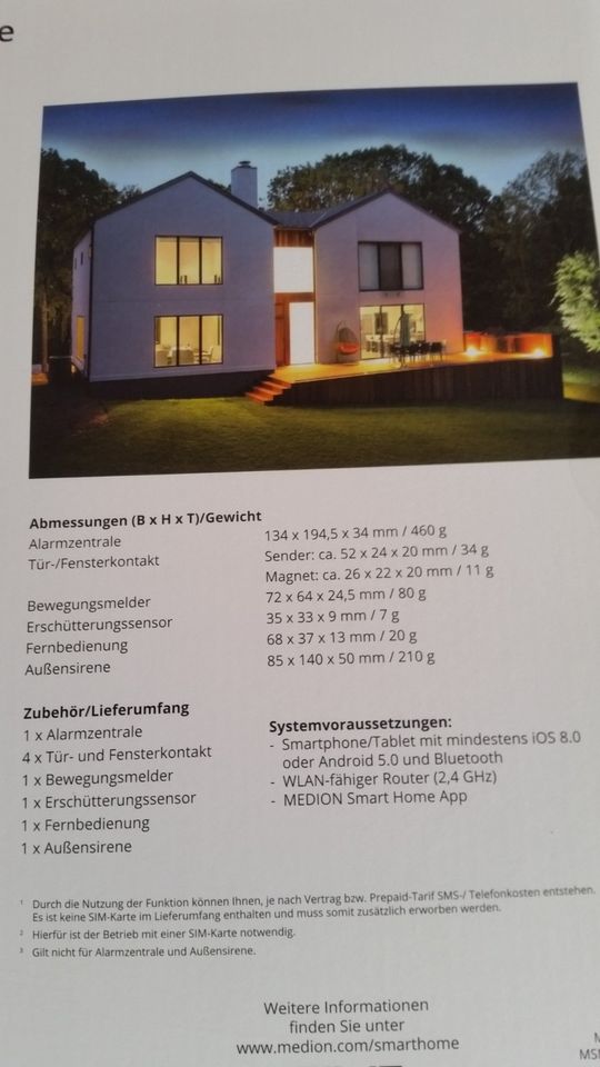 Alarmsystem Medion P 85770 - für Ihr sicheres Zuhause -NEU! in Hamburg