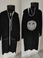 Tredy Strickmantel mit Smiley, silber - schwarz Gr. 3 Nordrhein-Westfalen - Rheine Vorschau