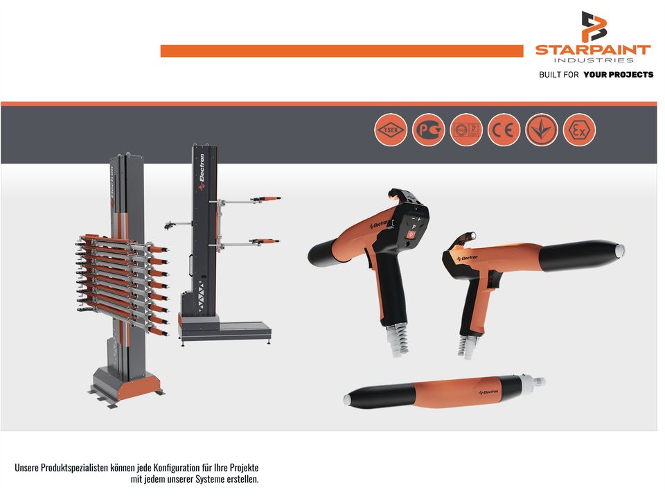 Electron Pulverbeschichtungsgerät +3 Series Pulverpistole Felgen in Bayern  - Mainstockheim