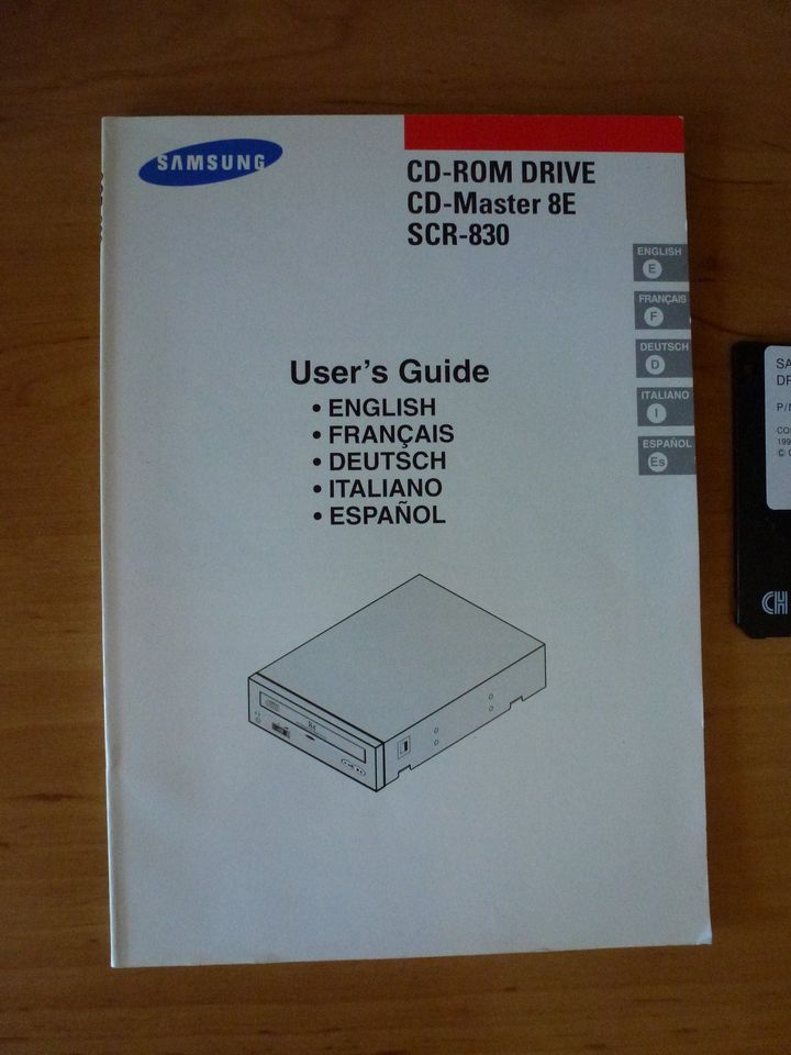 User's Guide Samsung CD-ROM Drive SCR-830 + Software in Ludwigshafen