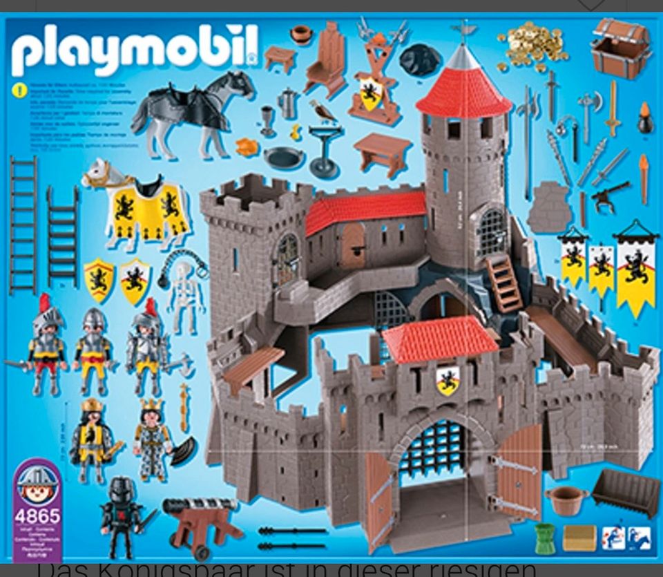 Komplette Ritterburg Playmobil 4865 in Jena