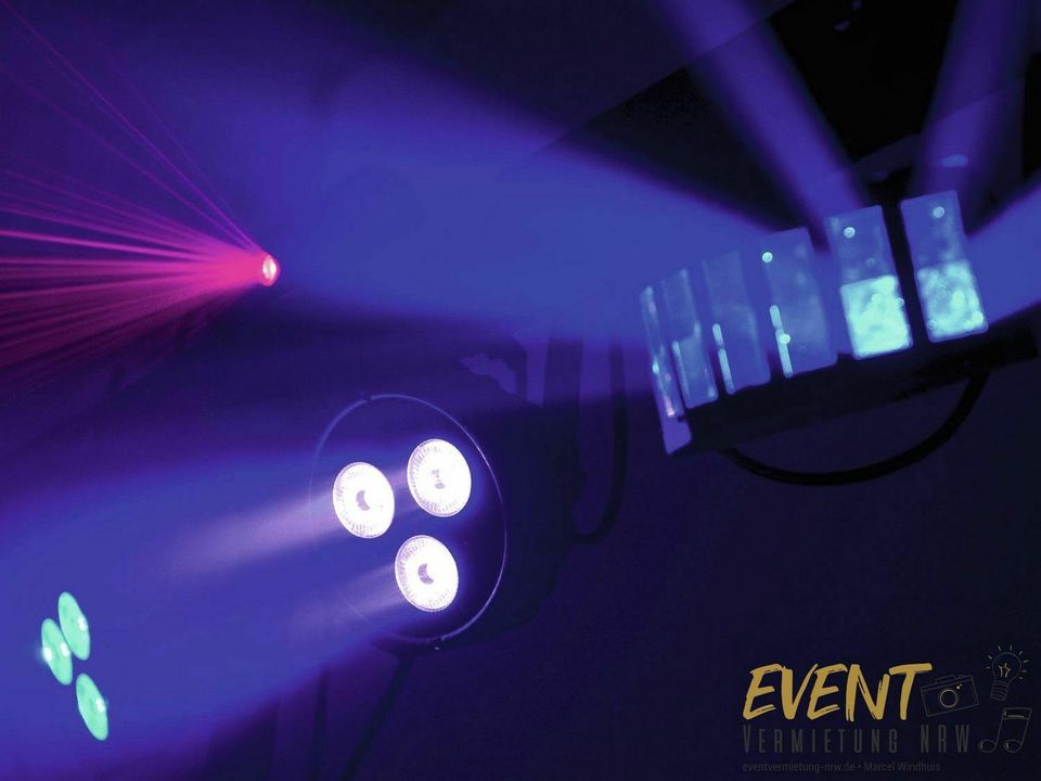 ✅ Lichtanlage mieten Eurolite KLS | LED Laser Spots Nebelmaschine in Kamp-Lintfort