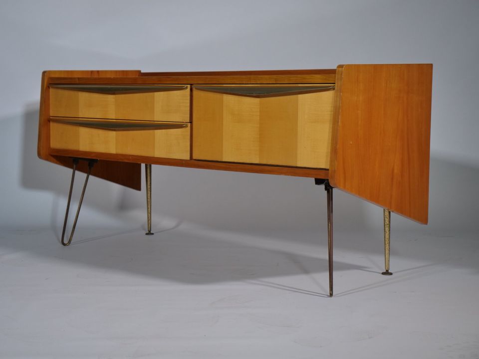 Italienisches Kirschholz Lowboard original Hairpin 50er Sideboard in Mainz