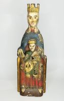 Antike Madonna, Kloster Montserrat ( um 1920 ) - 41 cm Barcelona Bayern - Eschenlohe Vorschau