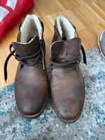 Rieker braune Leder Boots Hessen - Butzbach Vorschau