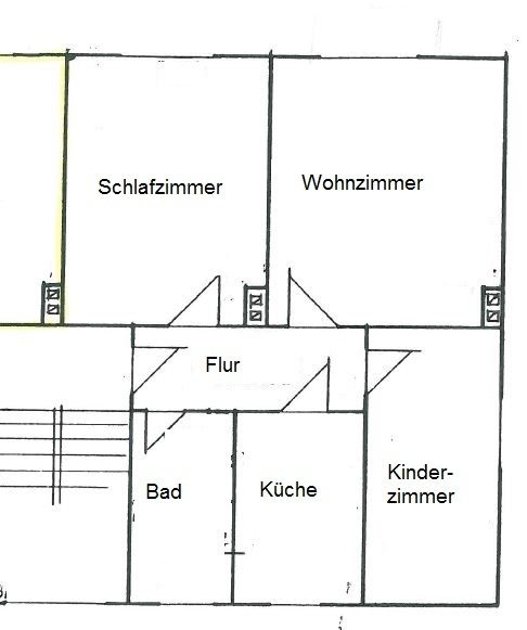 Sanierte 3-Raum Wohnung in ruhiger Lage am Waldrand in Königsbrück