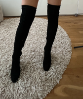 Overknees in Schwarz Wildleder Berlin - Wilmersdorf Vorschau