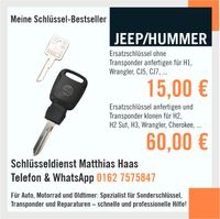 Schlüsselservice für Jeep & Hummer in Bayreuth Schlüssel kopieren Bayern - Bayreuth Vorschau