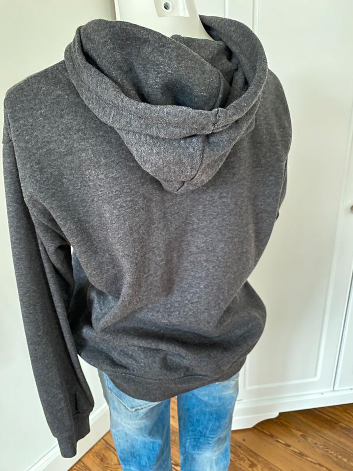 H&M Basic Hoodie Sweatshirt Kapuzenpulli anthrazit Gr. S 36 in Neckargemünd