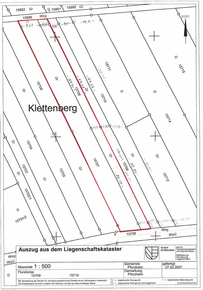 Großes Gartengrundstück / Freizeitgrundstück in Pforzheim