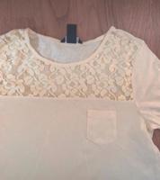 Edles T-Shirt von H&M gelb Gr. S mit Spitze Wandsbek - Hamburg Bergstedt Vorschau