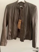 Tom Tailor Damen Lederjacke taupe Echt Nordrhein-Westfalen - Schwelm Vorschau