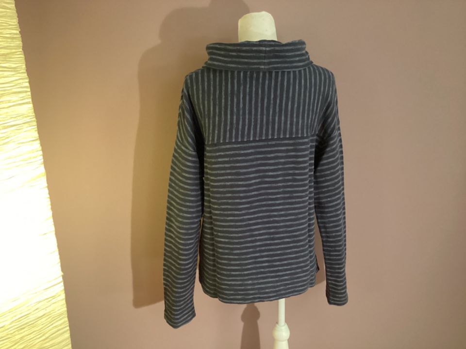 Marc O'Polo Streifen-Sweater mit weitem Rollkragen Baumwolle in Eningen