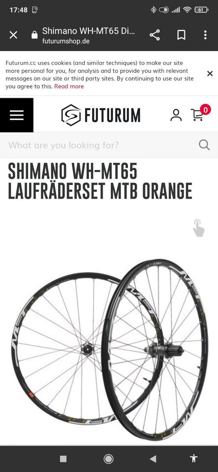 Shimano WH-MT65 Felge in Saarbrücken