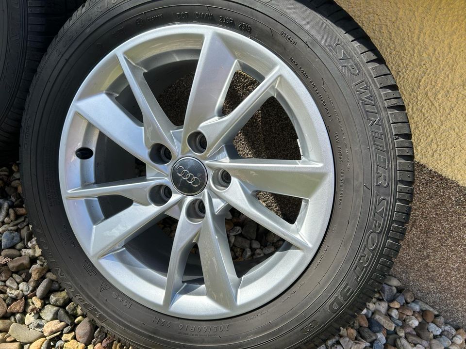 Dunlop SP WinterSport 30 205/60 R16 inkl. original Audi 16" Felge in Schönebeck (Elbe)