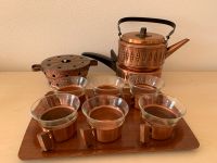 Teeservice Tee Tassen Kanne Stövchen Pfanne Kupfer Glas Bayern - Roding Vorschau