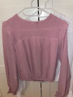 Bluse bestickte Bluse Weiß Rosa Lila Gr S NewYorker Sachsen-Anhalt - Halle Vorschau