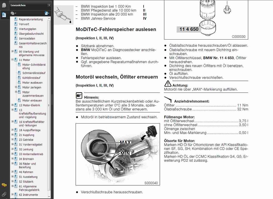 Reparaturanleitung / Werkstatthandbuch BMW Motorrad in Neunkirchen-Seelscheid