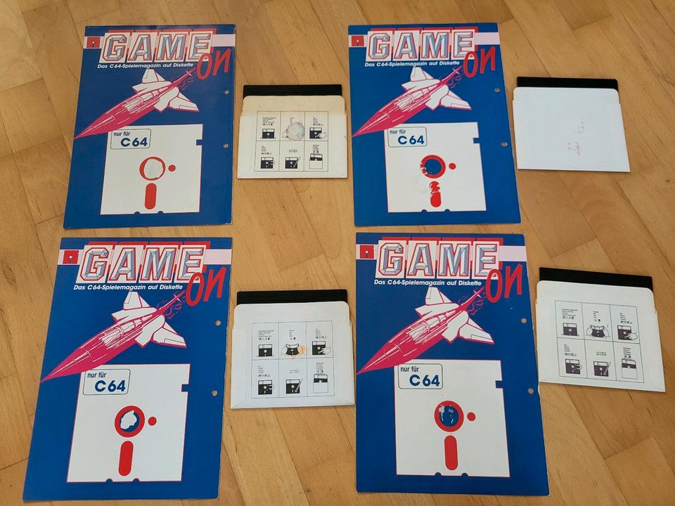 Game on,  C64 Spiele Magazin auf Diskette 1988 - 1992 in Jever