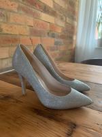 Alme en Pena Pumps, High Heels, silber, Glitzer, Größe 40 Bayern - Kulmbach Vorschau