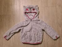 Grau pinke Fleecejacke Strickjacke Katzenoptik Niedersachsen - Rodewald Vorschau