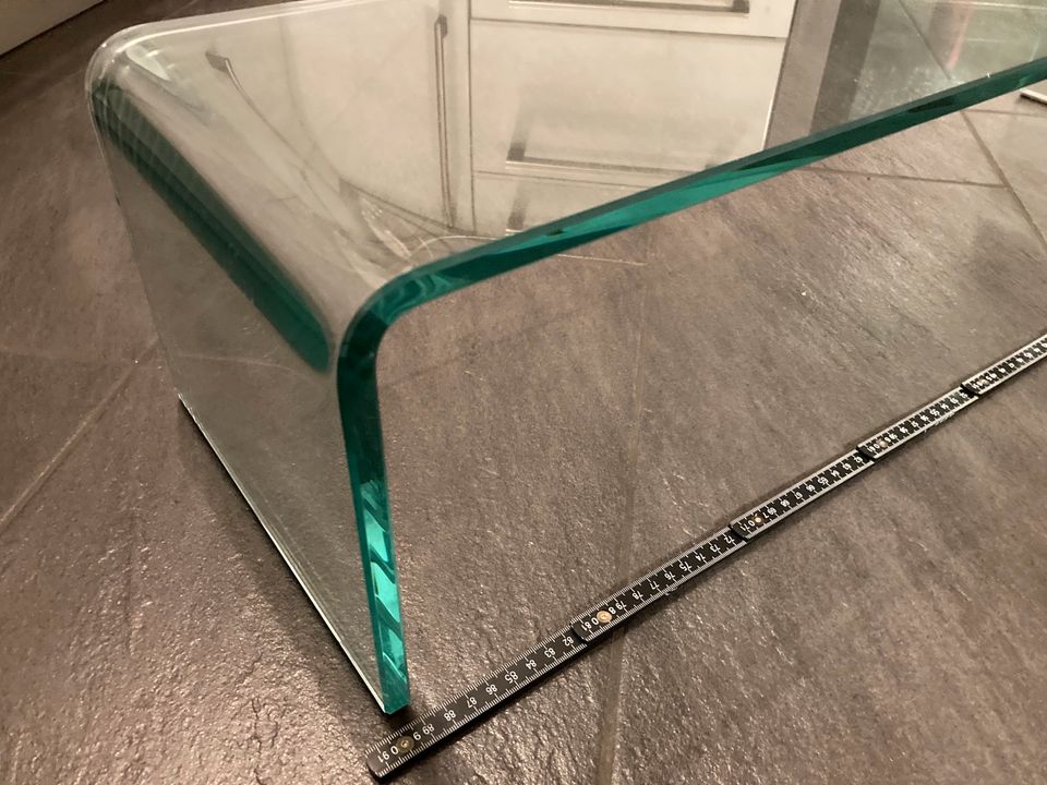 TV-Glasaufsatz Erhöhung für Fernehschrank aus Echtglas 90 cm in Nümbrecht