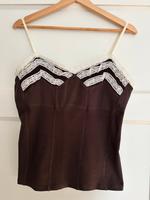 Hugo Boss Top Gr. M/ 38 Braun Beige Spitze Spaghettitop Trägertop Hamburg-Nord - Hamburg Winterhude Vorschau