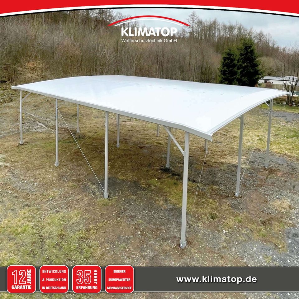 Wohnmobil Wohnwagen Doppel-Carport TWINPORT 600 x 800 cm von KLIMATOP in Bückeburg