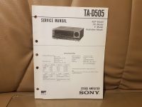 Sony TA D505 Bedienungsanleitung BDA Manual Sachsen - Ostrau Vorschau