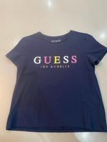 Guess Shirt Crop Blau bunte Schrift Gr.16 / 164  (XS/S) Hessen - Babenhausen Vorschau
