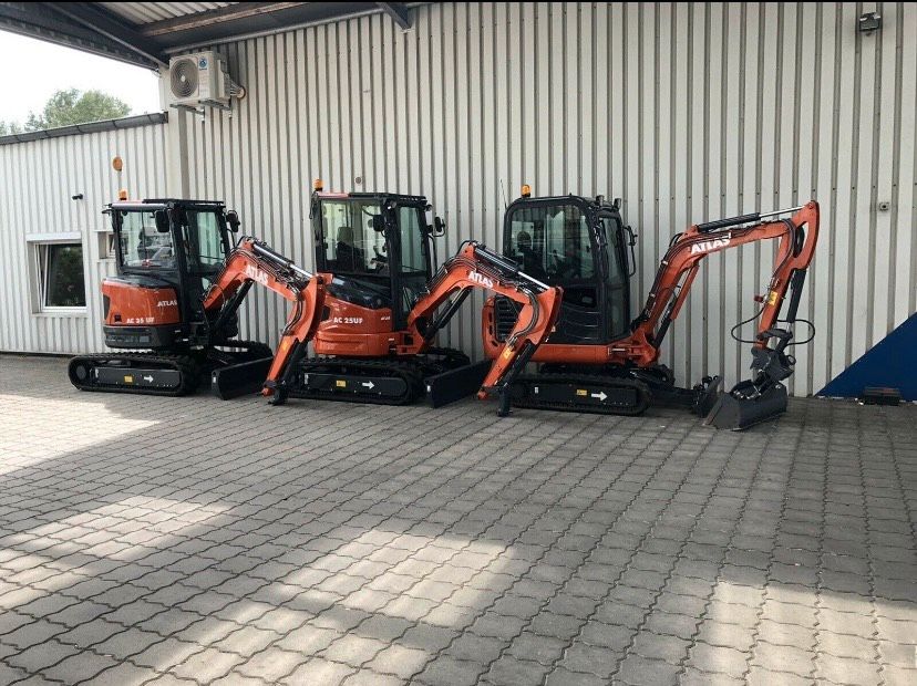 Minibagger mieten leihen, 2t Bagger Vermietung in Bremerhaven