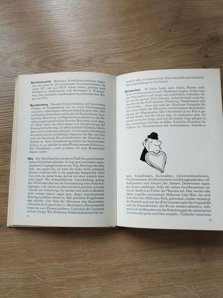 S. Sommer / Loriot "München für Anfänger" Buch 1958 Antiquität in Laufen
