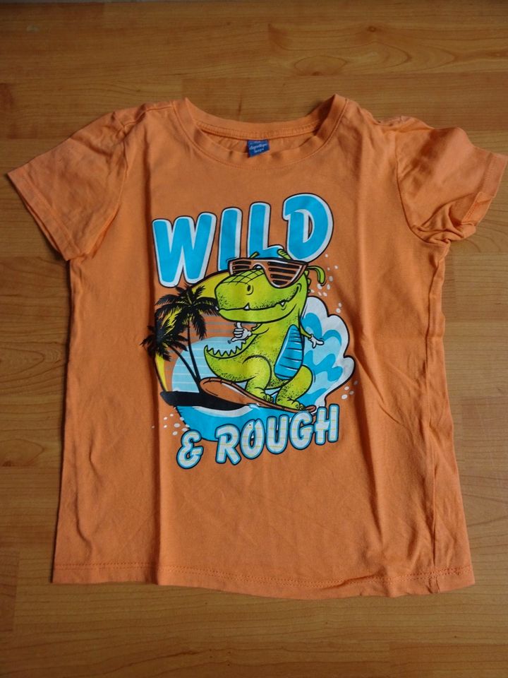 T- Shirt Dino Surfer Gr. 122 in Landsberg (Lech)