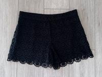 Hallhuber Shorts Schwarz florale Spitze Sachsen - Grimma Vorschau
