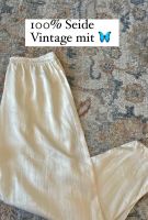 Vintage Seiden Pyjama weiß lockere weite Hose Sommer m s Leipzig - Probstheida Vorschau